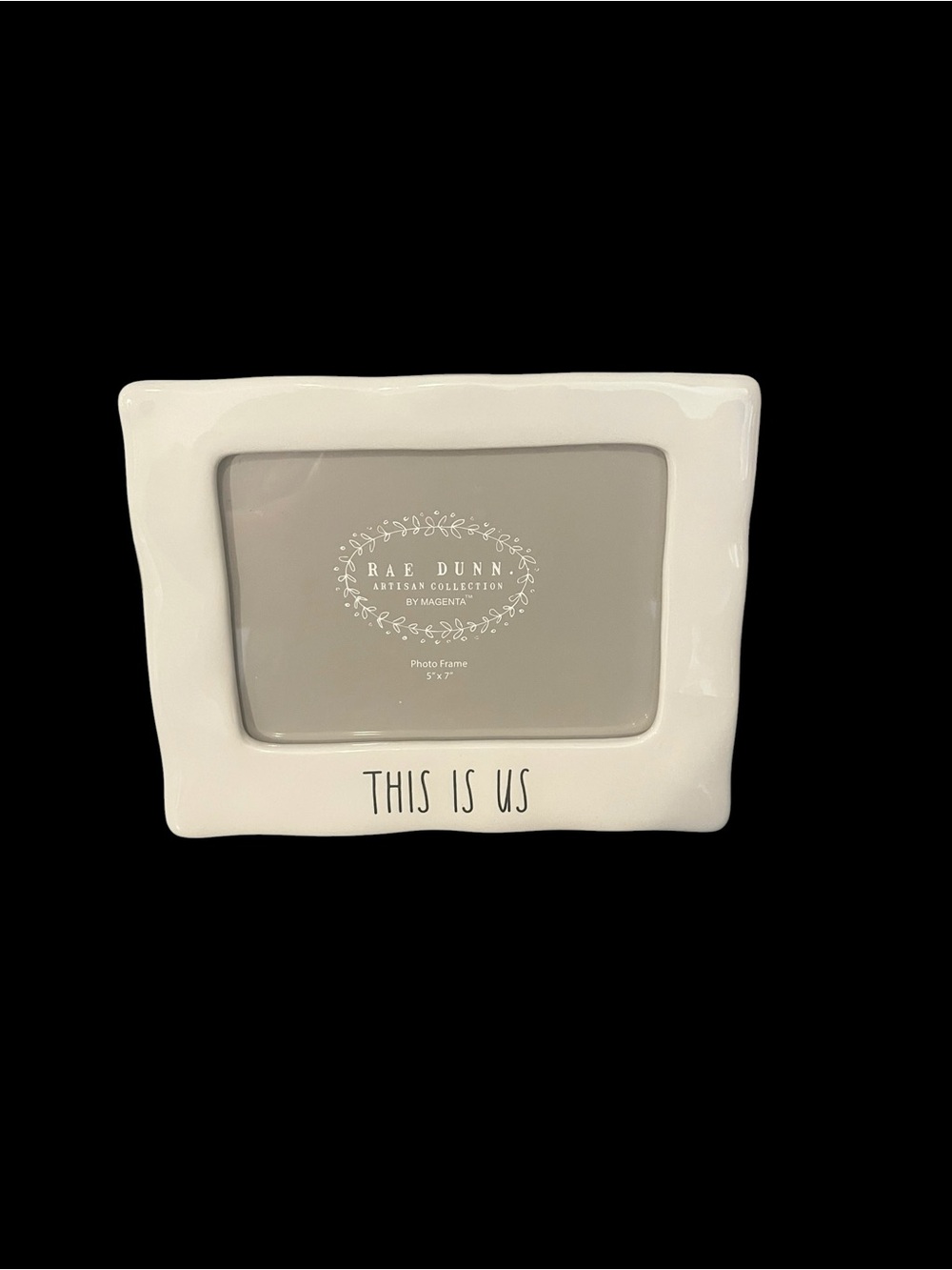 Rae Dunn “This Is Us” Ceramic Picutre Photo Frame 5x7” White